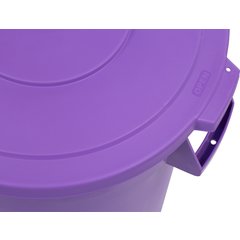 34103289 Bronco™ Round Waste Bin Trash Container 32 Gallon - Purple