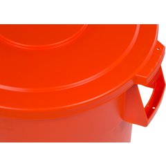 34104424 Bronco™ Round Waste Bin Trash Container 44 Gallon - Orange