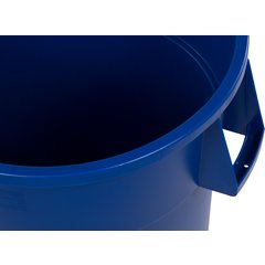 34104414 Bronco™ Round Waste Bin Trash Container 44 Gallon - Blue