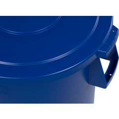 34104414 Bronco™ Round Waste Bin Trash Container 44 Gallon - Blue