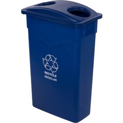 342023REC14 TrimLine™ Rectangle RECYCLE Waste Container 23 Gallon - Blue
