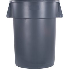 34104423 Bronco™ Round Waste Bin Trash Container 44 Gallon - Gray