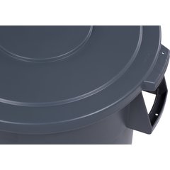 34104423 Bronco™ Round Waste Bin Trash Container 44 Gallon - Gray
