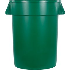 34103209 Bronco™ Round Waste Bin Trash Container 32 Gallon - Green