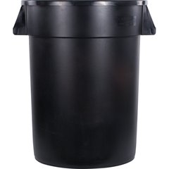 34103203 Bronco™ Round Waste Bin Trash Container 32 Gallon - Black