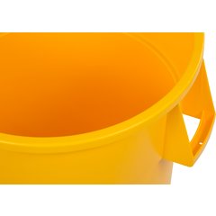 34104404 Bronco™ Round Waste Bin Trash Container 44 Gallon - Yellow