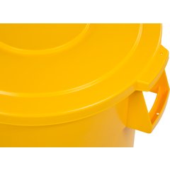 34104404 Bronco™ Round Waste Bin Trash Container 44 Gallon - Yellow