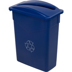342015REC14 TrimLine™ Rectangle RECYCLE Waste Container 15 Gallon - Blue