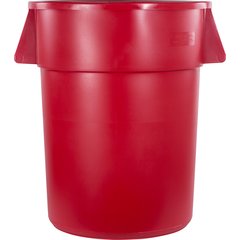 34105505 Bronco™ Round Waste Bin Trash Container 55 Gallon - Red