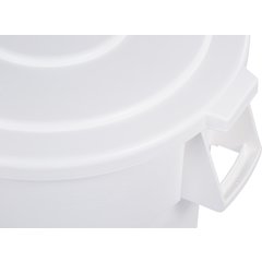 34105502 Bronco™ Round Waste Bin Trash Container 55 Gallon - White