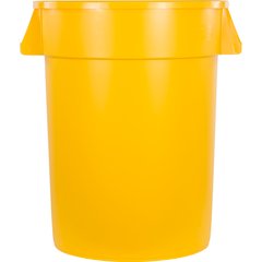 34103204 Bronco™ Round Waste Bin Trash Container 32 Gallon - Yellow