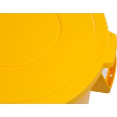 34103204 Bronco™ Round Waste Bin Trash Container 32 Gallon - Yellow