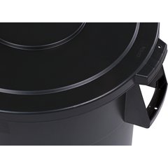 34104403 Bronco™ Round Waste Bin Trash Container 44 Gallon - Black