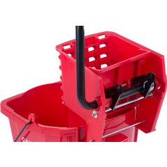 3690805 Commercial Mop Bucket with Side-Press Wringer 26 Quart - Red