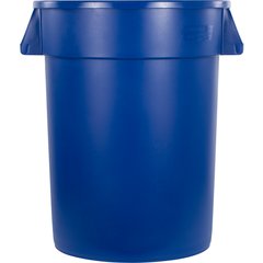 34103214 Bronco™ Round Waste Bin Trash Container 32 Gallon - Blue