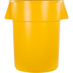 34105504 Bronco™ Round Waste Bin Trash Container 55 Gallon - Yellow