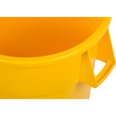 34105504 Bronco™ Round Waste Bin Trash Container 55 Gallon - Yellow