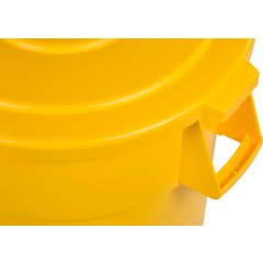 34105504 Bronco™ Round Waste Bin Trash Container 55 Gallon - Yellow