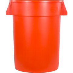 34103224 Bronco™ Round Waste Bin Trash Container 32 Gallon - Orange