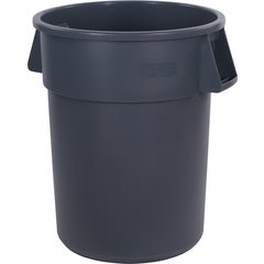 34105523 Bronco™ Round Waste Bin Trash Container 55 Gallon - Gray