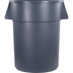 34105523 Bronco™ Round Waste Bin Trash Container 55 Gallon - Gray