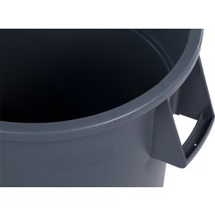 34105523 Bronco™ Round Waste Bin Trash Container 55 Gallon - Gray