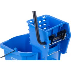 3690814 Commercial Mop Bucket with Side-Press Wringer 26 Quart - Blue