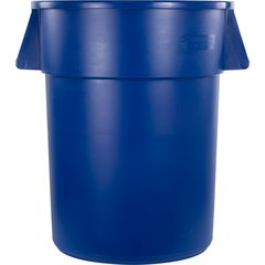 34105514 Bronco™ Round Waste Bin Trash Container 55 Gallon - Blue