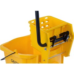 3690404 Commercial Mop Bucket with Side-Press Wringer 35 Quart - Yellow