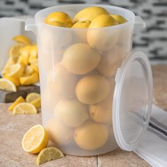 080530 Polypropylene Bain Marie Food Storage Container 8 qt - Translucent