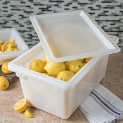 1063202 StorPlus™ Polyethylene Food Storage Container 5 gal, 18" x 12" x 9" - White