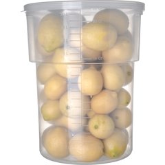 220530 Polypropylene Bain Marie Food Storage Container 22 qt - Translucent