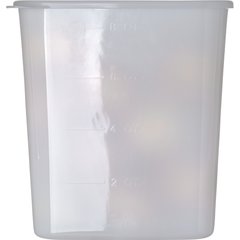 156802 StorPlus™ Polyethylene Space Saver Food Storage Container 8 qt - White