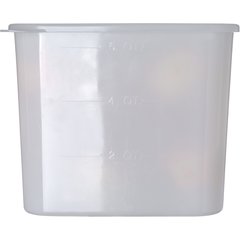 155602 StorPlus™ Polyethylene Space Saver Food Storage Container 6 qt - White