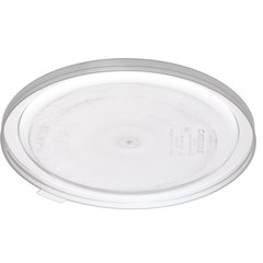 125230 Polypropylene Bain Marie Food Storage Container Lid 12 - 22 qt - Translucent
