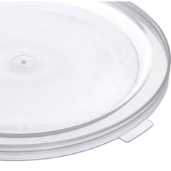 125230 Polypropylene Bain Marie Food Storage Container Lid 12 - 22 qt - Translucent