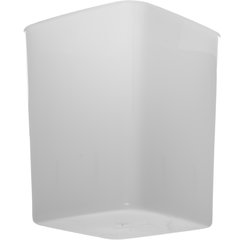 154402 StorPlus™ Polyethylene Space Saver Food Storage Container 4 qt - White