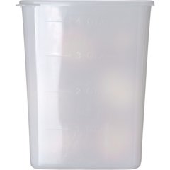 154402 StorPlus™ Polyethylene Space Saver Food Storage Container 4 qt - White