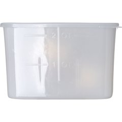 153202 StorPlus™ Polyethylene Space Saver Food Storage Container 2 qt - White