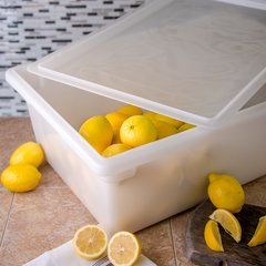 1064202 StorPlus™ Polyethylene Food Storage Container 12.5 gal - White