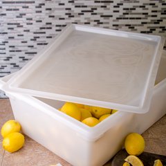 1064702 StorPlus™ Polyethylene Food Storage Container "Lock-Tight" Lid 26" x 18" - White