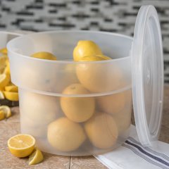 120530 Polypropylene Bain Marie Food Storage Container 12 qt - Translucent