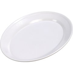ARR12002 Melamine Oval Platter Tray 12" x 8.5" - White