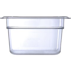 3068407 StorPlus™ Polycarbonate Food Pan 1/6 Size, 4" Deep - Clear