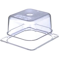 3068407 StorPlus™ Polycarbonate Food Pan 1/6 Size, 4" Deep - Clear