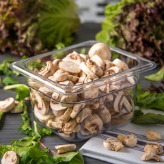 3068407 StorPlus™ Polycarbonate Food Pan 1/6 Size, 4" Deep - Clear