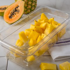 3067007 StorPlus™ Polycarbonate Food Pan Drain Grate 1/3 Size - Clear