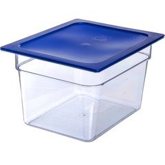 10223B07 StorPlus™ Polycarbonate Food Pan 1/2 Size, 8" Deep - Clear