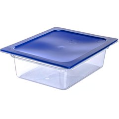 10221B07 StorPlus™ Polycarbonate Food Pan 1/2 Size, 4" Deep - Clear