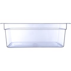 10203B07 StorPlus™ Polycarbonate Food Pan Full-Size, 8" Deep - Clear